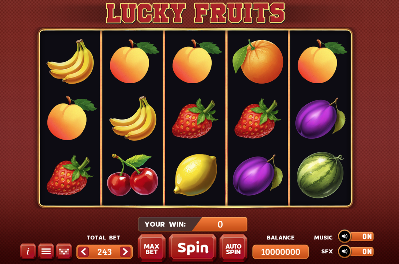 Jocuri pacanele Lucky Fruits - REDBET - aparate si jocurile de tip slot-machines (jocuri pacanele), pariurile sportive in cota fixa, loterii intrenationale si jocuri virtuale.