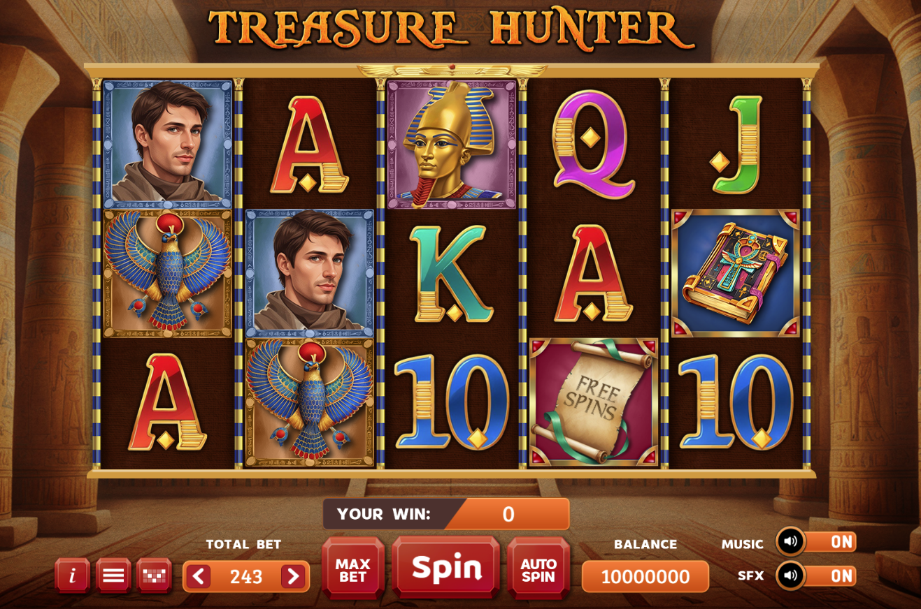 Jocuri pacanele Treasure Hunter - REDBET - aparate si jocurile de tip slot-machines (jocuri pacanele), pariurile sportive in cota fixa, loterii intrenationale si jocuri virtuale.